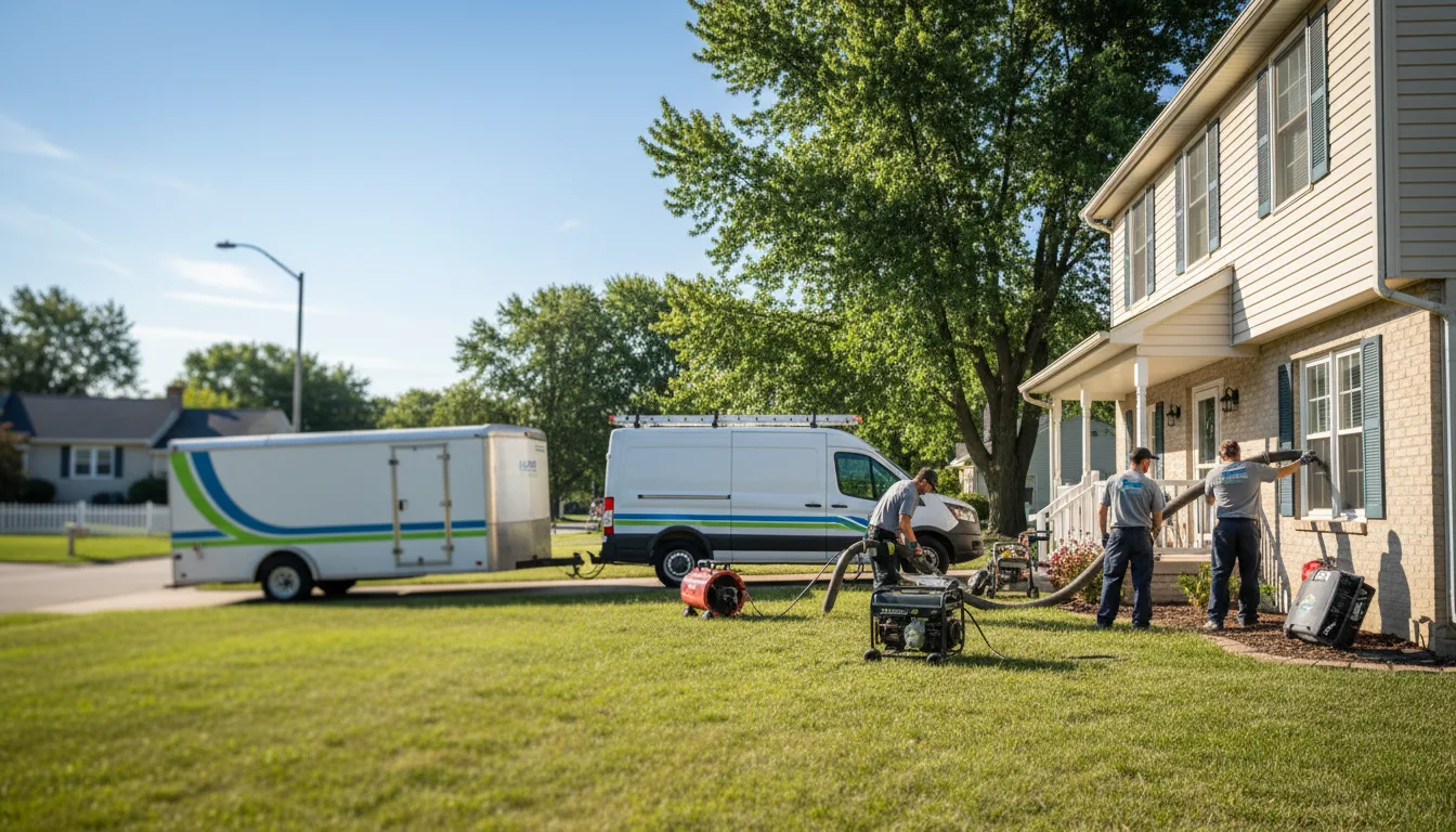 Flooded Basement Restoration And Cleanup With Repair in Calumet City, IL near me